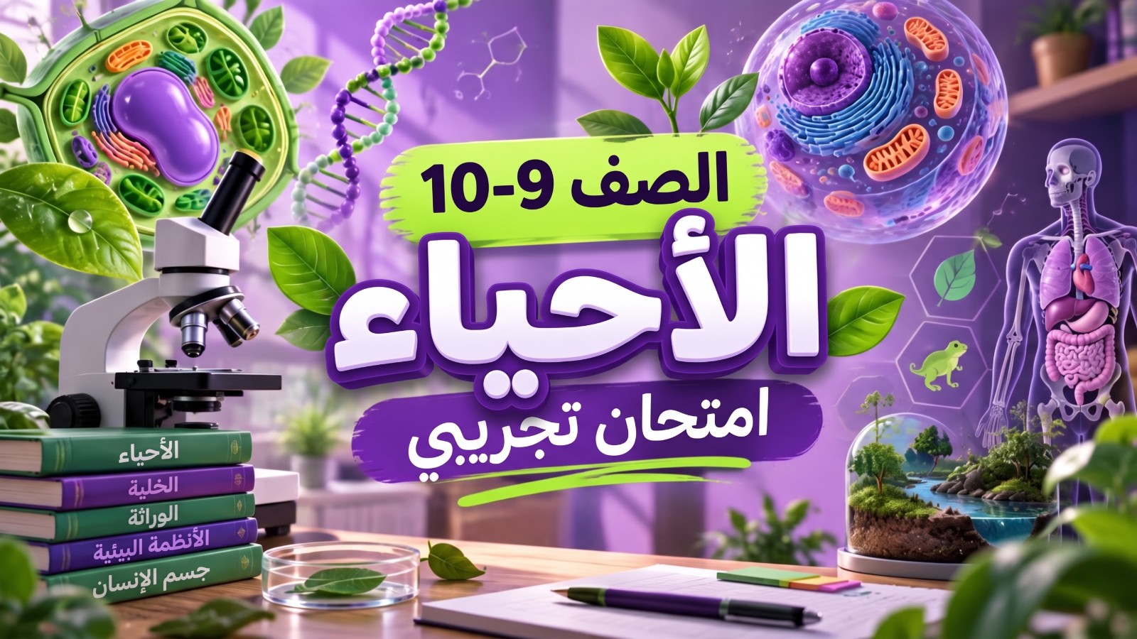 الفئة 4 الأحياء الاختبار التجريبي 1
