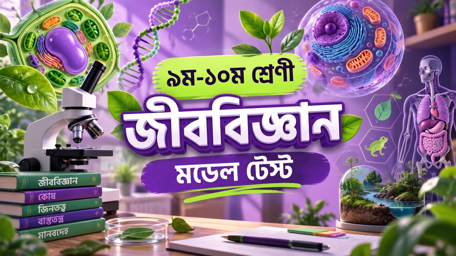 বিভাগ ৪ জীববিজ্ঞান মক টেস্ট ১