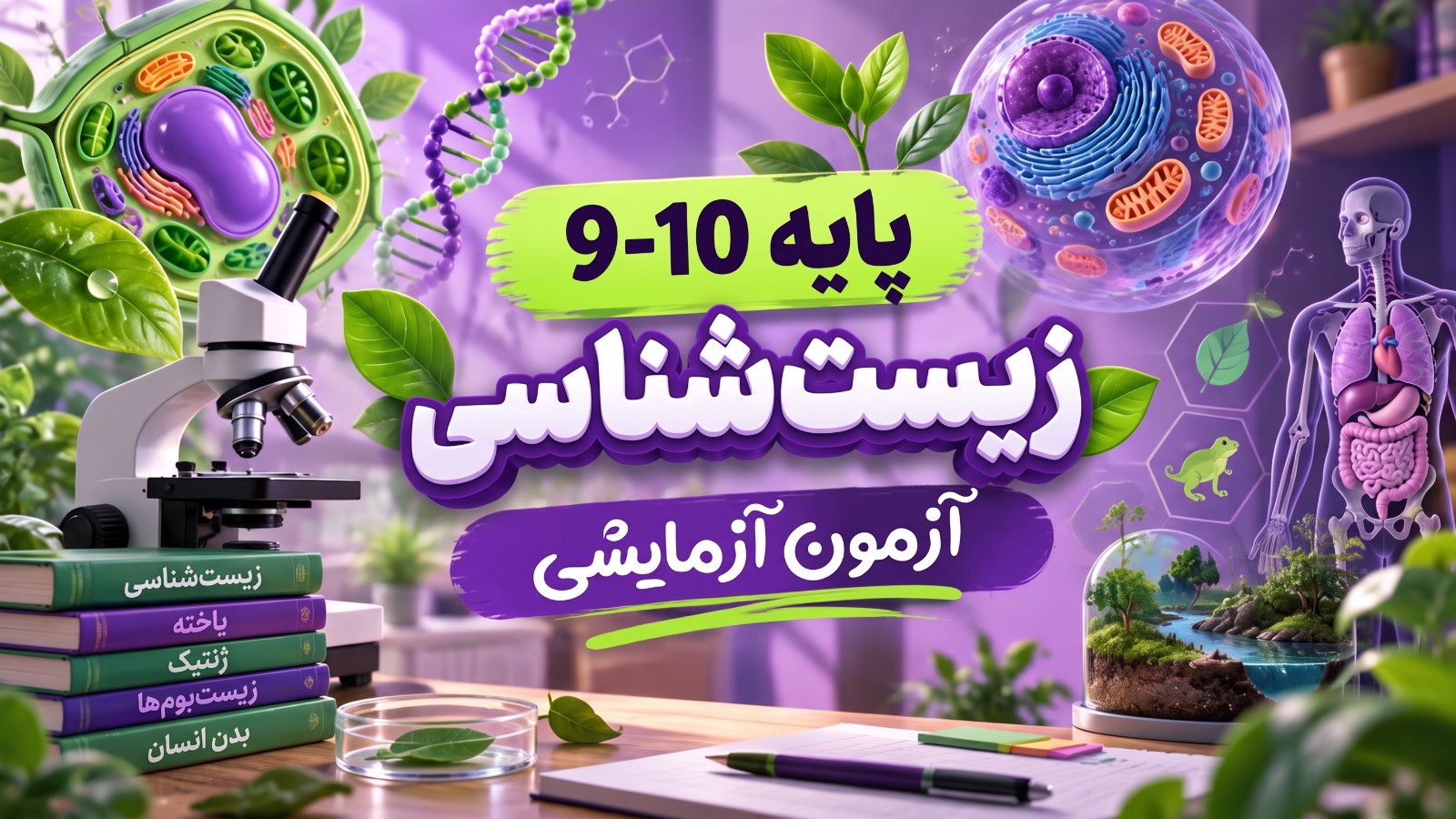 رده ۴ زیست شناسی آزمون آزمایشی ۱