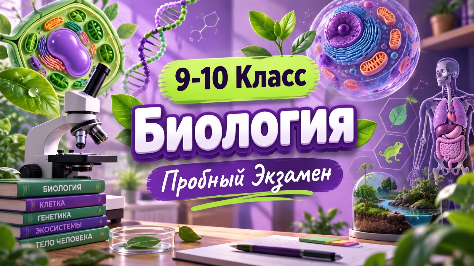 Категория 4 Биология Пробный Экзамен 1