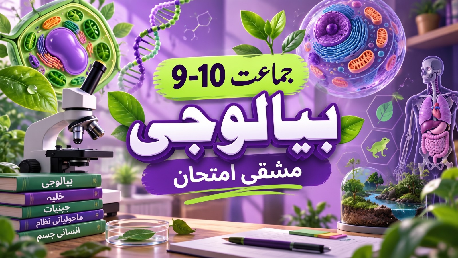 زمرہ 4 بیالوجی مشقی امتحان 1