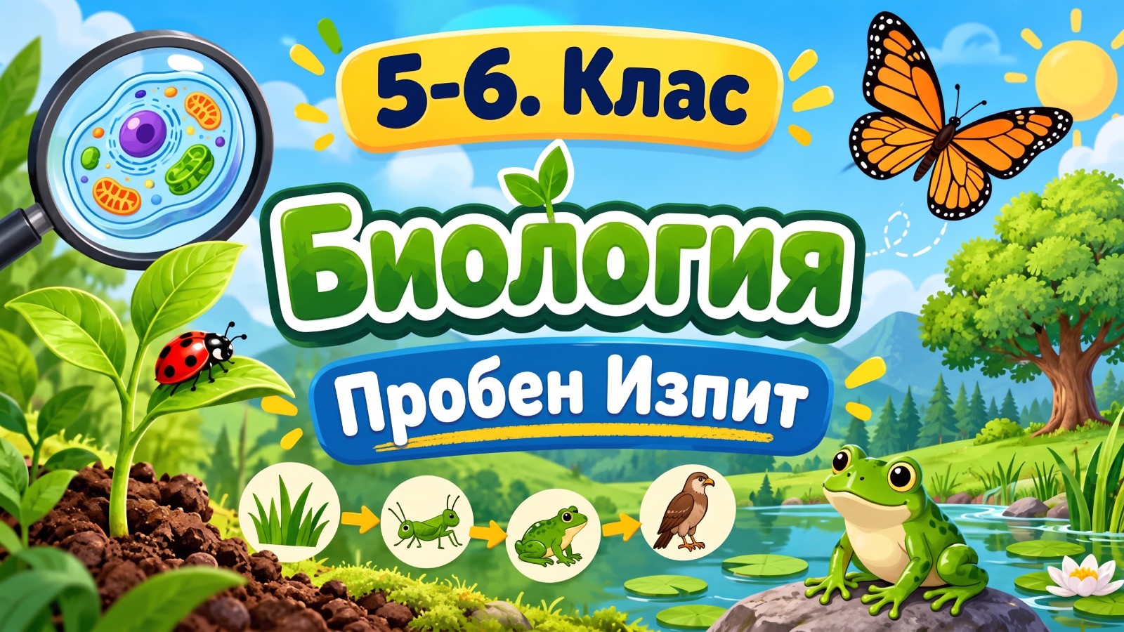 Категория 2 Биология Пробен Изпит 1